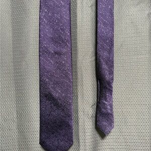Elegant Purple Silk Tie